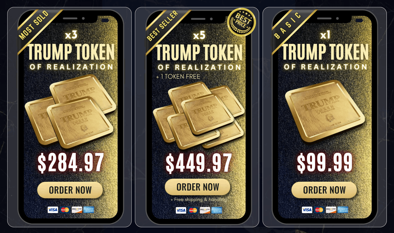 Trump Token price table